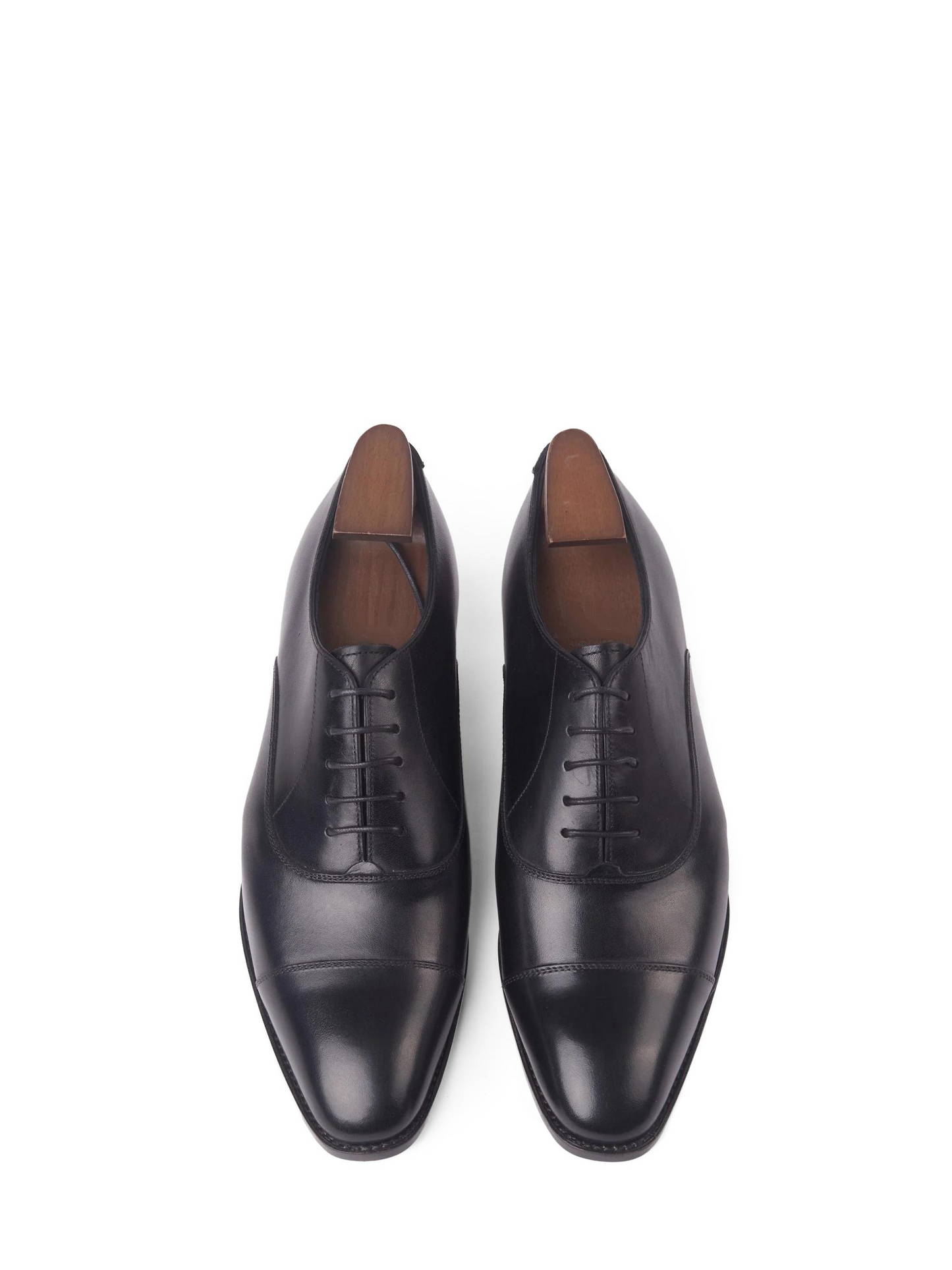 Premium Black Leather Oxford Dress Shoes