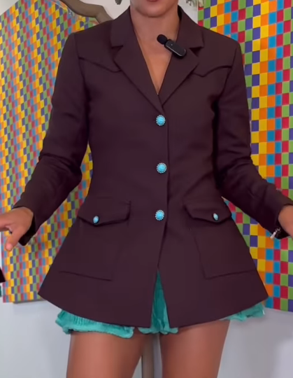 Adjusting Zipper Blazer