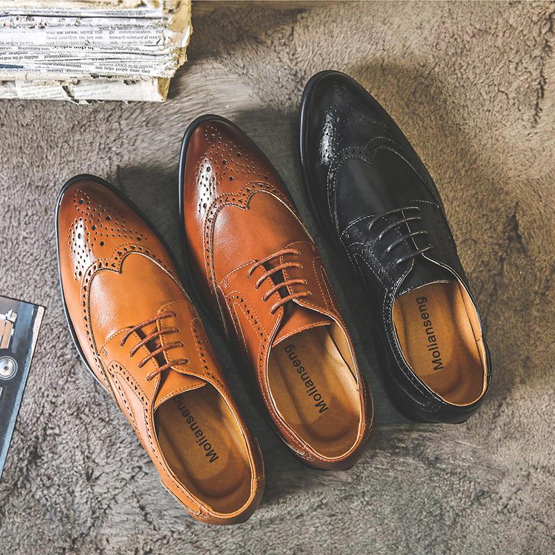 Formal Fashion Retro Brogue Men's Shoes