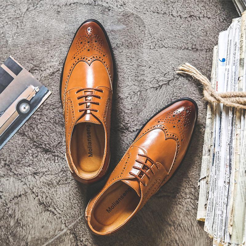 Formal Fashion Retro Brogue Men's Shoes